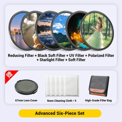 WalkingWay for XiaoMi 15 Ultra Phone Lens Filters 67mm Phone Filter Set 13/14/15 Ultra General ND CPL GND Soft Star Flare Filter