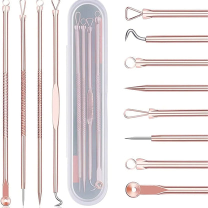 4Pcs Blackhead Remover Acne Needle Facial Cleansing Acne Extractor Remove Blackhead Pores Cleaning Tools