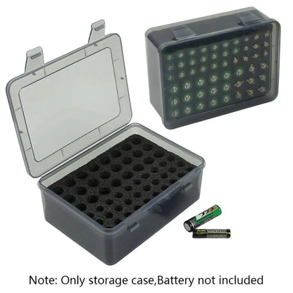 Battery Storage Organizer Holder Holds 54 AA AAA Batteries Battery Box Case Garage Container Home Drawer Organization Dispenser