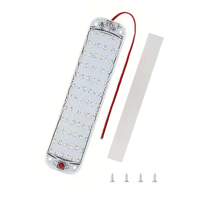 72LED 12V-80V Car Interior Light High Bright Cabin Dome Roof Ceiling Lamp Car Interior Reading Light For Trucks Campers Boats RV