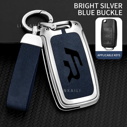 Suitable for Seat Ateca Leon FR 2 Ibiza Zinc Alloy Car Key Cover High-end Leather Car Key Case Auto Accessories