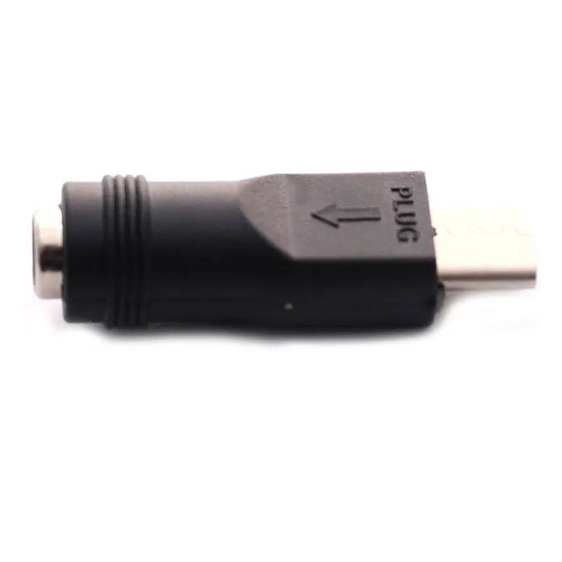 1/2pcs DC Power Adapter Converter 5.5x2.1mm Female Jack To USB Type C Male Connector DC To USBC For Laptop Notebook Computer