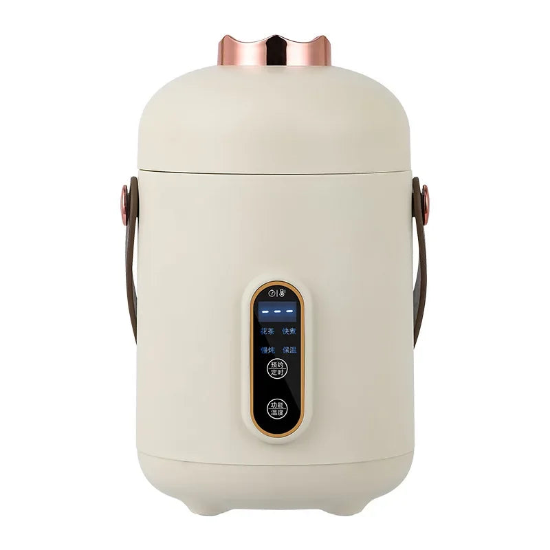 New Mini Rice Cooker Small 600ML Electric Cooker Multifunctional Electric Cooking Pot 12H Reservation Mini Hot Pot For Dormitory