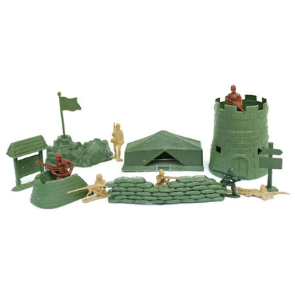 1Set Military Scene Accessories German Army Base Barbed Wire Building Block Fence Isolation Net Door Parts MOC Bricks Toys Kids
