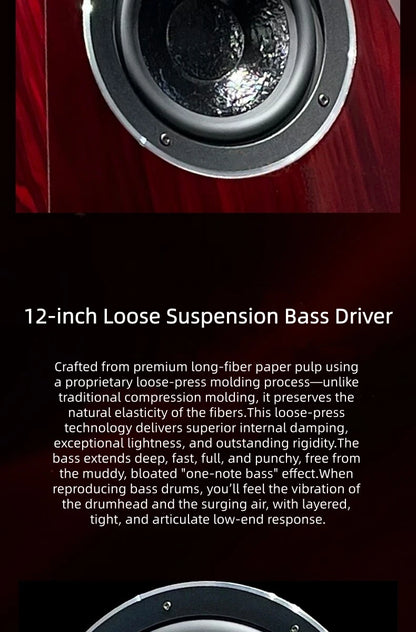 BL-8 Diamond 8 Flagship Hi-Fi Floor Standing Speakers, Audiophile High-End Passive Tower System for Home Audio