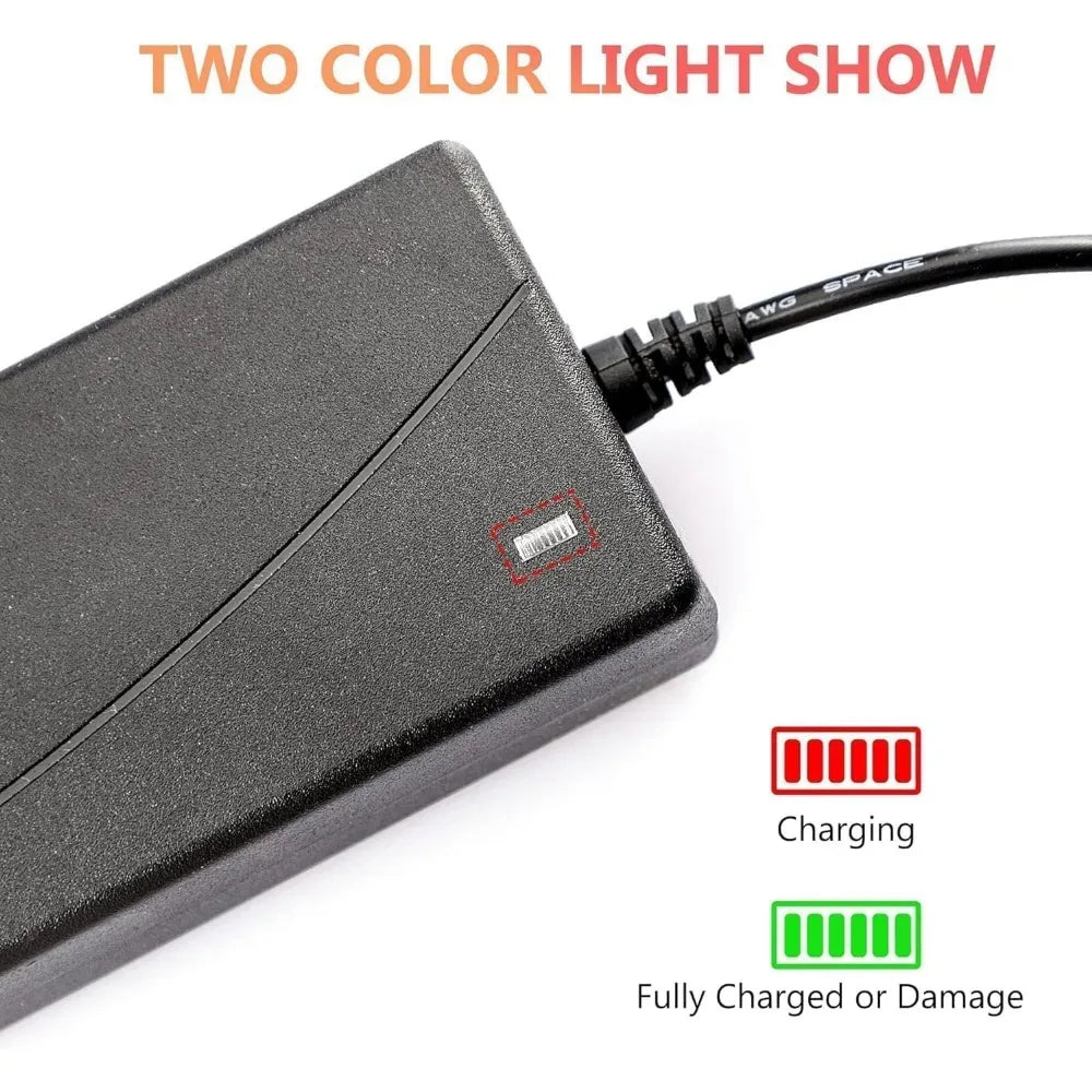 New 42V 2A Universal Lithium Battery Charger For 36V Hoverboard Self-Balancing Scooter 100-240V AC Power Supply Adapter EU US
