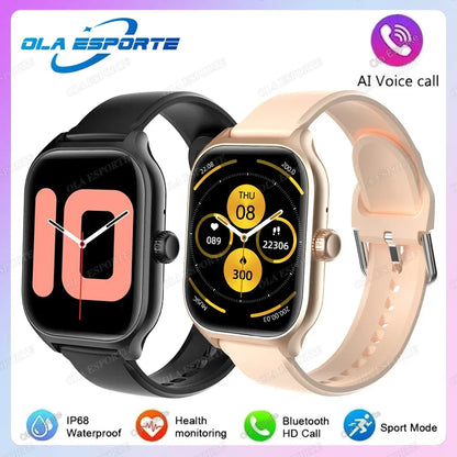 2.01'' Sports SmartWatch Fitness Clock Health Monitor Waterproof Smartwatch Wireless Call Watches For Men Women IOS Andriod 2025