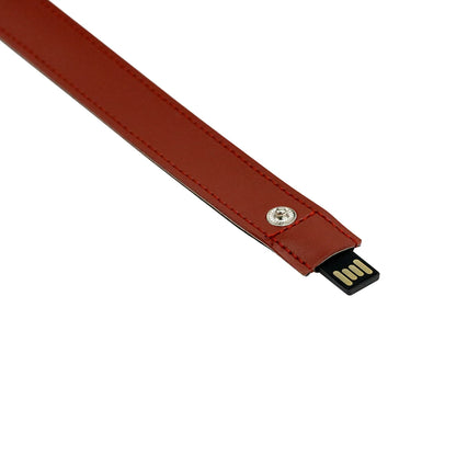 Pendrive 256GB USB Flash Drive Leather with Metal Keychain 64GB 32GB 8GB Business Usb Memories Disk 128GB Pen Drive Memory Stick