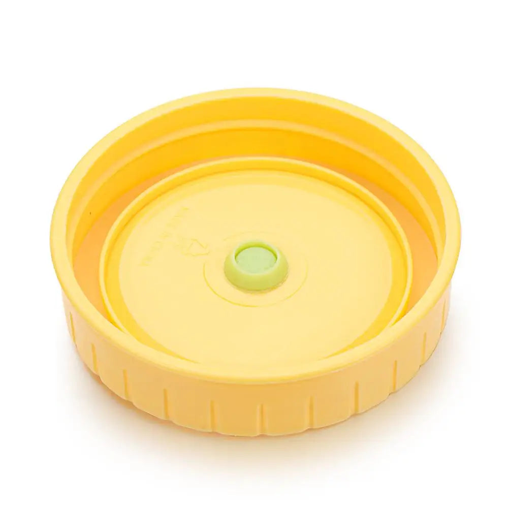 1/4Pcs Cute Universal Mason Jar Lids With Straw Hole 70mm Diameter Storage Wide Mouth Leak Proof Kitchen Supplies