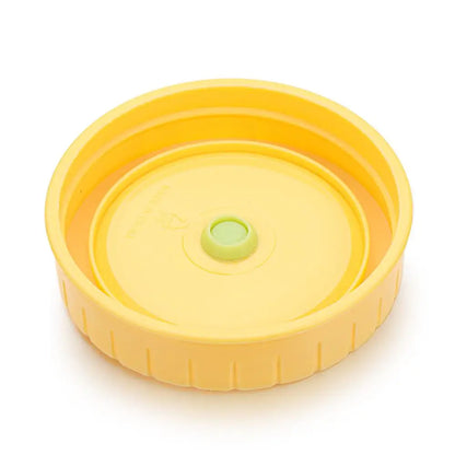 1/4Pcs Cute Universal Mason Jar Lids With Straw Hole 70mm Diameter Storage Wide Mouth Leak Proof Kitchen Supplies