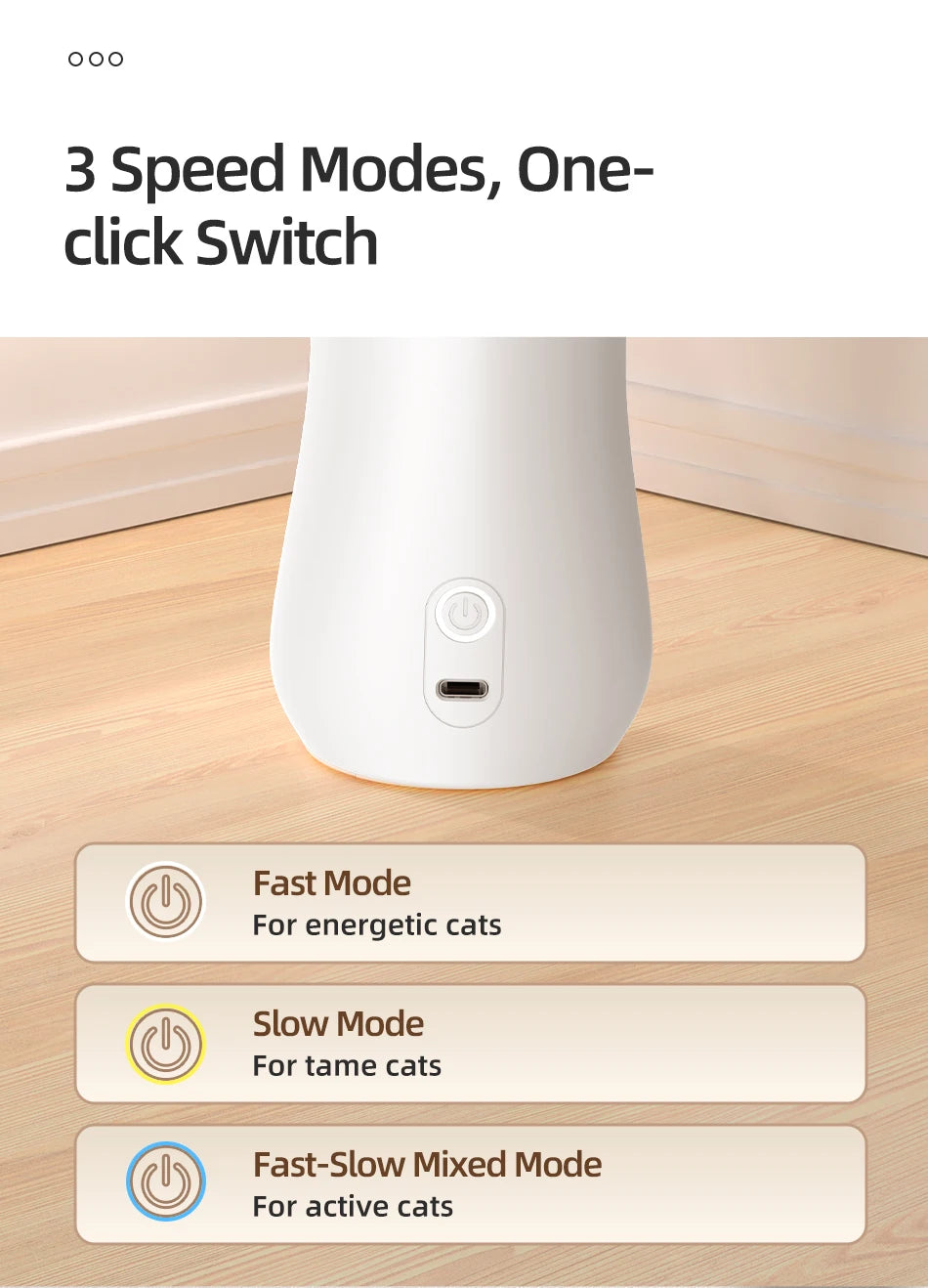 ROJECO Automatic Cat Laser Toy Interactive Intelligent Toys LED Motion Activate Pet Indoor Handheld Wireless Cat Toy Accessories