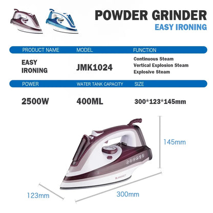 2500w High-power Steam Iron Household Electric Iron Steam Hand-held Small Ironing Clothes Dry And Wet Dual-use Electric Iron