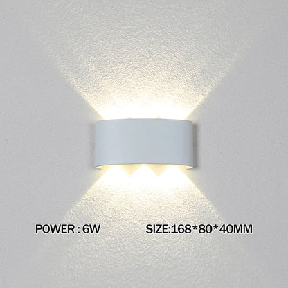 2W 4W 6W 8W 10W 12W  LED Wall Light Outdoor Waterproof Modern Nordic style Indoor Wall Lamps Living Room Porch Garden Lamp