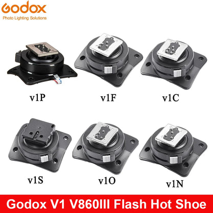 Godox V1 Hot Shoe Accessories Godox Speedlite V1 V1C V1N V1S V1F V1O V1P Flash Replace Accessories Hot Shoe