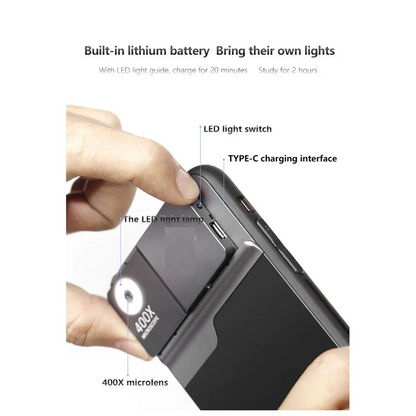 A72Z For 16 Pro 400X Microscope Phone Case Protective Cover for 16 Pro