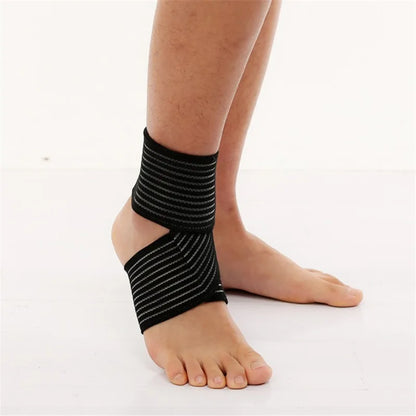 1Pcs Fitness Sports Ankle Brace Gym Elastic Ankle Support Gear Foot Weights Wraps Protector Legs Power Weightlifting 20*26cm