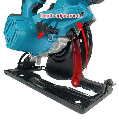 Kamolee 7 inch 21V 6.0Ah 6000mAh Electric Circular Saw  for Home DIY Apply to 18V 21V Battery