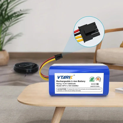 4S1P,18650 14.4V 6800mAh Li-lon battery for Cecotec Conga 1290 1390 1490 1590 vacuum cleaner Genio deluxe 370 gutrend echo 520