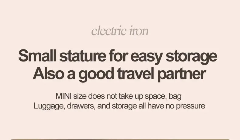 Multi functional handheld iron USB mini hanging iron fast heating travel with handle home clothing fabric ironing machine