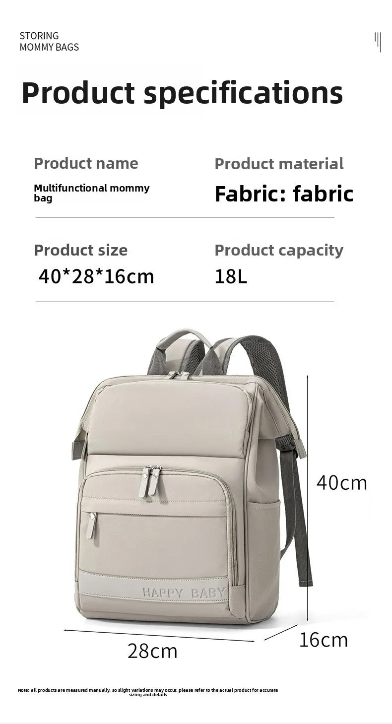 New Mom Bag: Multi-Functional, High-Capacity, Lightweight Diaper Bag with Milk Storage Compartment
