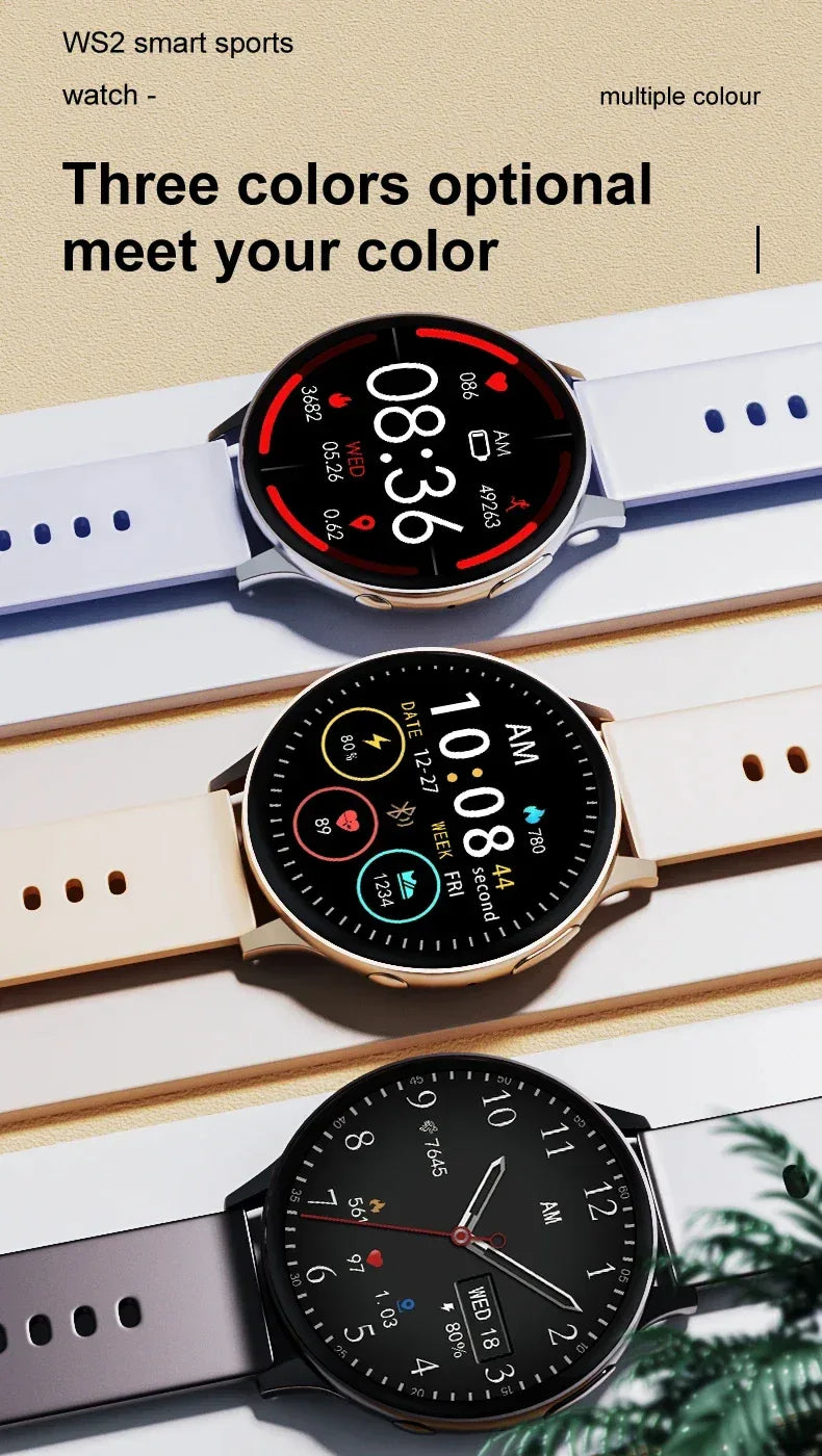 2025 Men Bluetooth Call SmartWatch Heart Rate Blood Pressure Monitor Smartwatch IP67 Waterproof Women Smartwatch For Android IOS