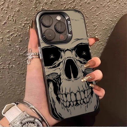 Skull Horror Patterns Laser Case for Xiaomi 14 13 14T 13T 12T Pro 11 Lite 5G NE POCO X7 X6 X5 X3 NFC F4 GT F5 F6 M5S M6 Pro 4G
