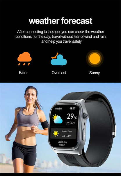 Sapphire Glass Air Pump Airbag Test Three High Smart Watches Men ECG Heart Rate Blood Pressure Health Tracker NFC Smartwatch