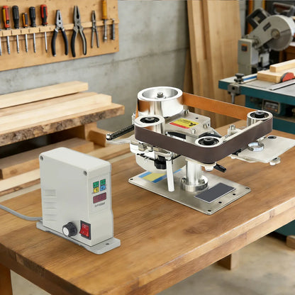 Multi-function Desktop Belt Machine,with Brushless Motor 762x25MM Belt Sander  Sharpener Polishing Grinding Machine