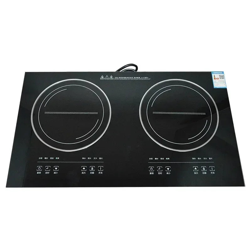 Double-Stove Induction Cooker Household Embedded Panel Cooktop Stove And Ceramic Stove Embedded Dual-Use Independent Control