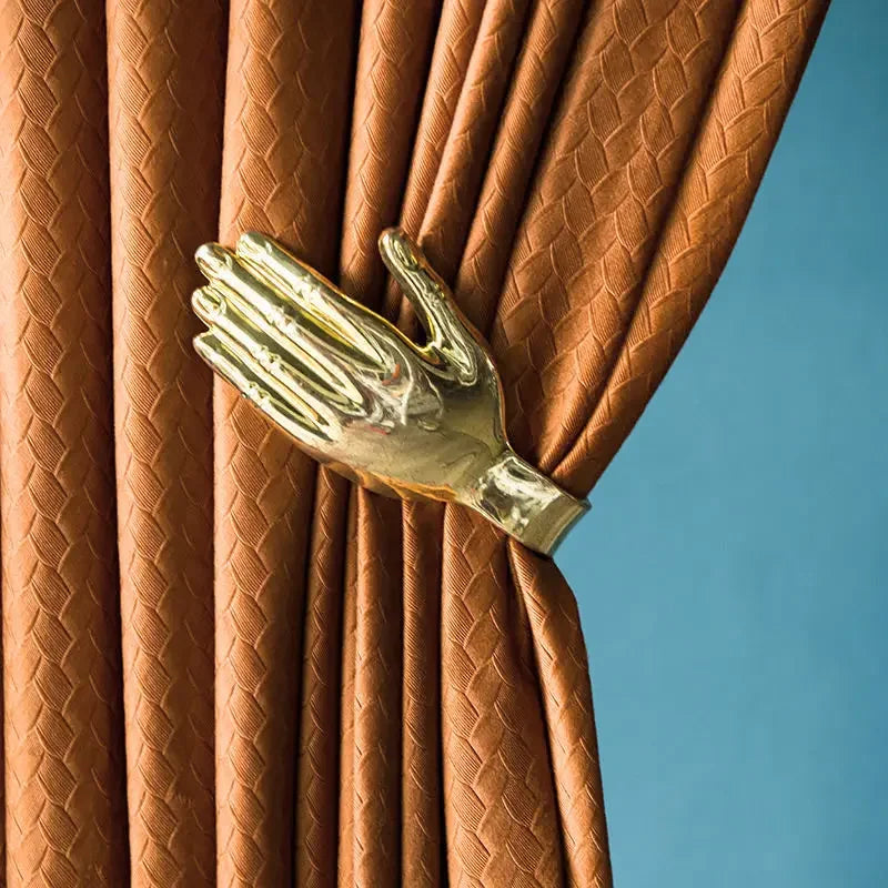 Home Art High-end Curtains for Living Room Luxury Bedroom Blackout Curtain Solid Color Japan Style Fishbone Pattern Room Drapes