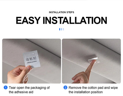 Car reading lights, LED interior sound controlled ambient lights, car trunk lighting, wireless wiring free decorative lights