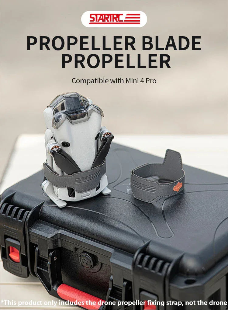 STARTRC Propeller Holder for DJI Mini4 Pro Drone Wings Stabilizer Protector Blades Fixed Strap Mount Guard Accessories