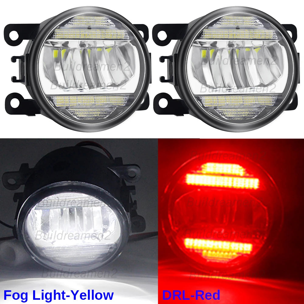 2IN1 Car Canbus LED Fog Light Accessories with Daytime Running Lamp DRL H11 For Citroen Jumper Jumpy 290 295 2015-2024