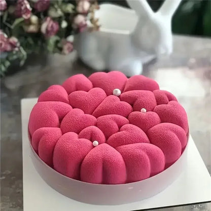 3D Heart Silicone Mousse Cake Moulds For Bakeware Tools Pastry Chocolate French Desserts Valentine's Day Cake Decorating Tools