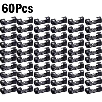 Cable Organizer Clips Wire Holder Self Adhesive Desktop Cord Management for PC Mouse USB Power Cord Fixer Wall Car Home Office