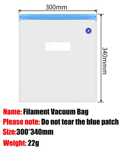 Filament Vacuum Storage Bag For PETG PLA ABS Dryer Safekeep Humidity Resistant Sealing Bags Keep 3D Printer Filament Dry Sealed