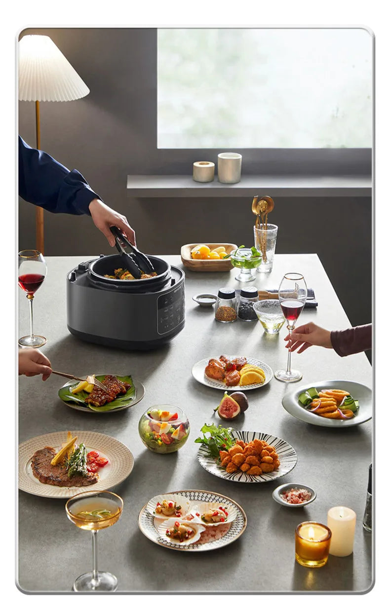 Joyoung B991 Pressure Cooker 70KPa Double Lids 220V Electric Air Fryer Multifunctional 4-In-1 Rice Cooking Pot 24H Appointment