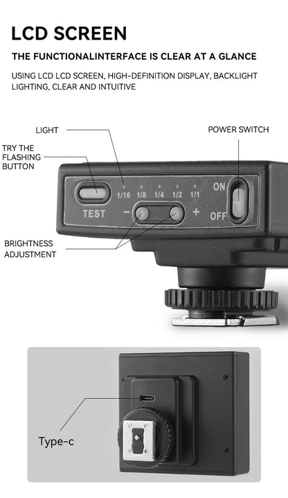 MIAOTU Mini Camera Flash Speedlite GN12 5600K Standard Hot Shoe Mount for Sony Canon Nikon Panasonic Olympus DSLR Camera