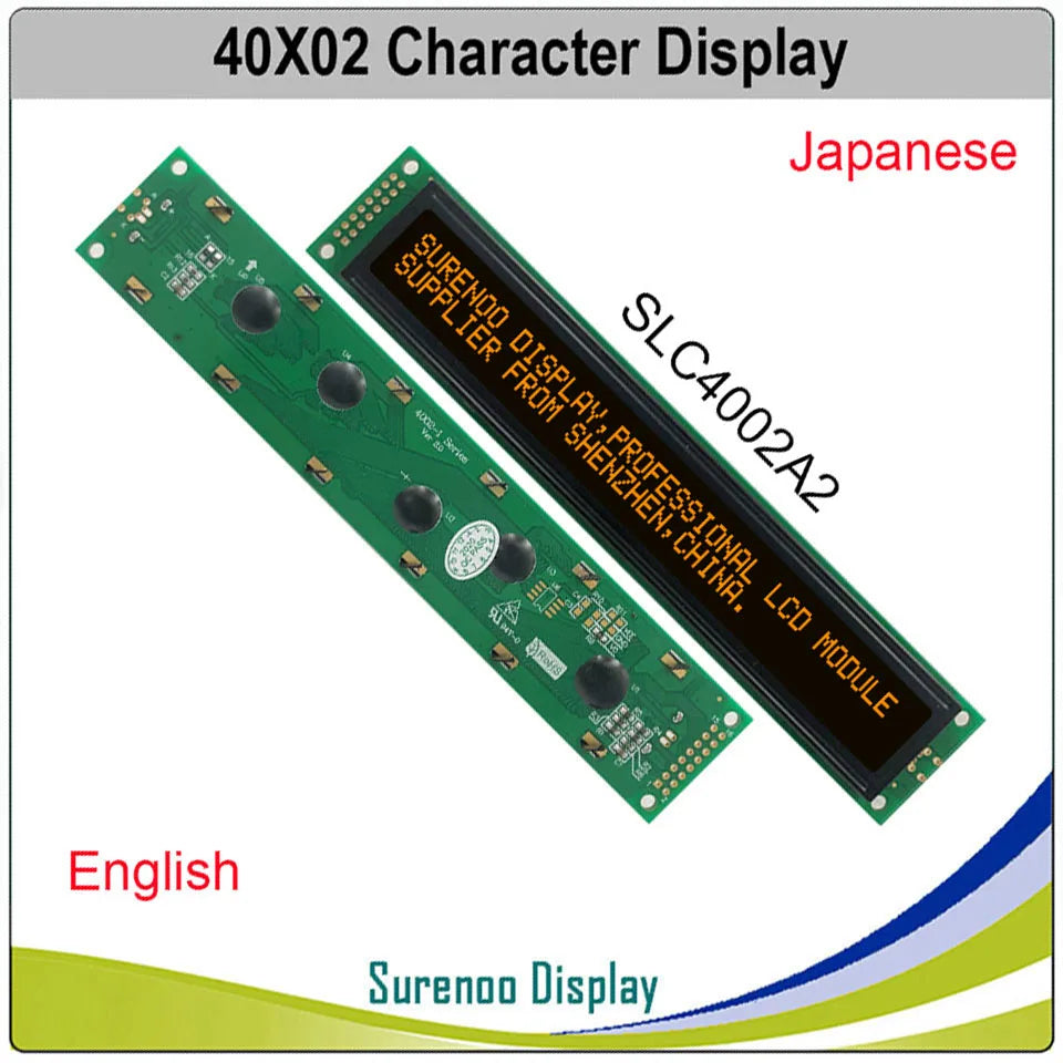 402 40X2 4002 Russian Japanese English Character LCD Module Display Screen LCM Yellow Green Blue with LED Backlight