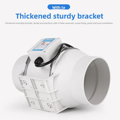 Exhaust Fans Home Silent Inline Pipe Duct Fan Bathroom Extractor Ventilation Kitchen Toilet Wall Air Clean Ventilator