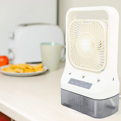Portable Humidifying Fan Cooler Quiet 3 Gears Automatic Timing Cool Mist Evaporative Fan for Home