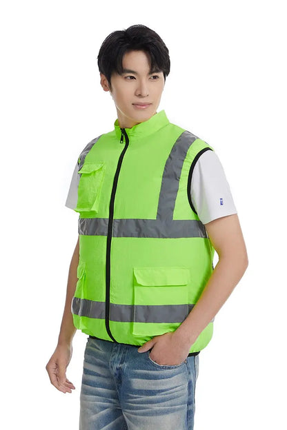 AKOOUS 6500 RPM 12V/5V USB 3-Fans Cooling Vest Air Conditioned Clothes Men Women Outdoor Work Fishing Body Cooling Jacket
