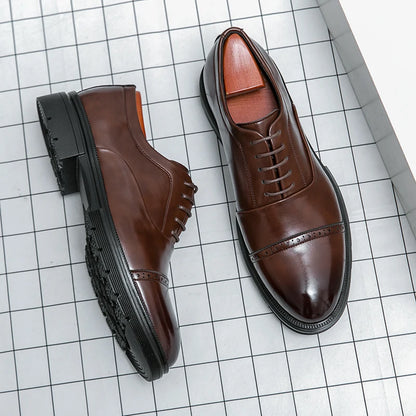 High Quality Brogues Wedding Leather Shoes Men Classic Formal Office Casual Business Shoes Man Social Oxford Men's Dress Shoes