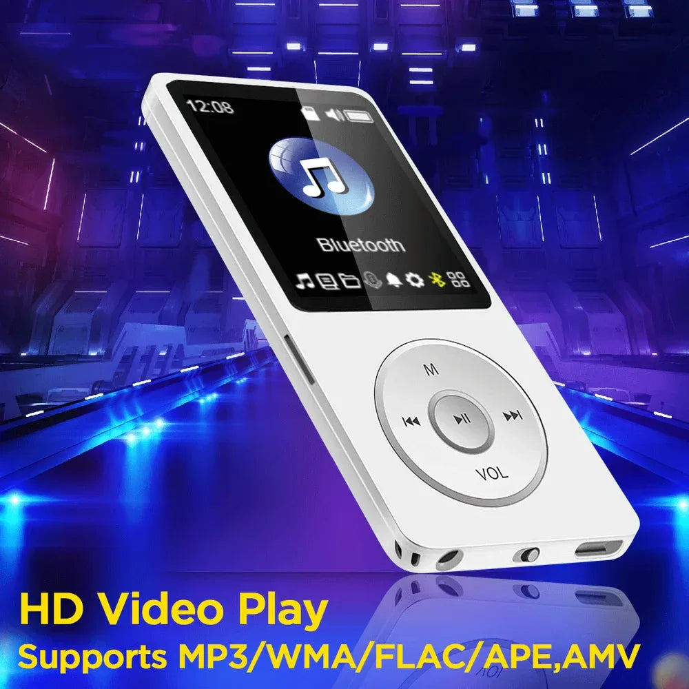 16GB MP3 Player USB Charging Record Digital Display Screen Media Lossless Pocket Sports Running Walking HIFI Music Speakers