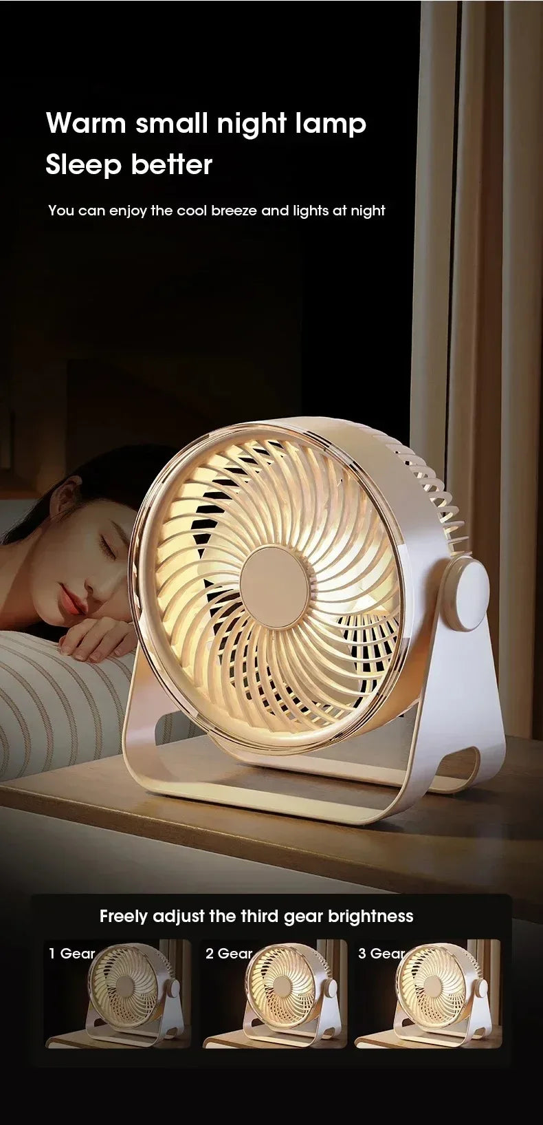 5-Speed Adjustable Multifunctional Electric Fan Circulator Portable Quiet Home Ventilator Desktop Wall Ceiling Fan Air Cooler