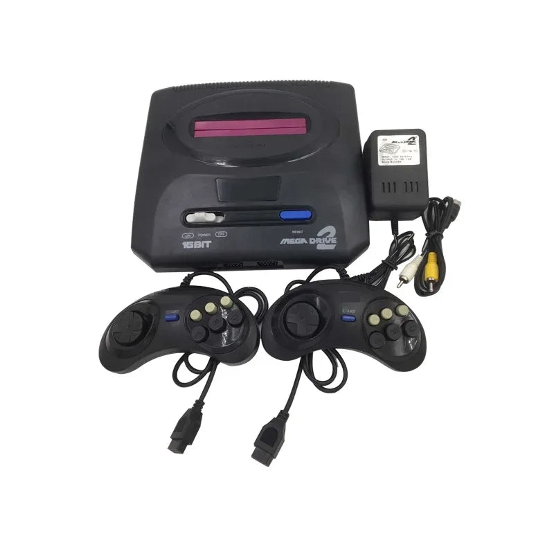 New Arrival Black Color PAL Version EU Plug Game Consoles Fit For Sega MD2 MD 2 TV Video Game Console Classic Card 16 Bit Boy