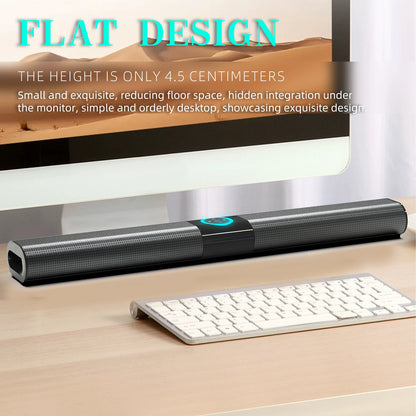 HOMEFISH BS-20  RGB Ambient Light Bluetooth Speaker 6 EQ Sound Effects 4 Speakers Supports TF, USB, AUX, RCA, Bluetooth, FM