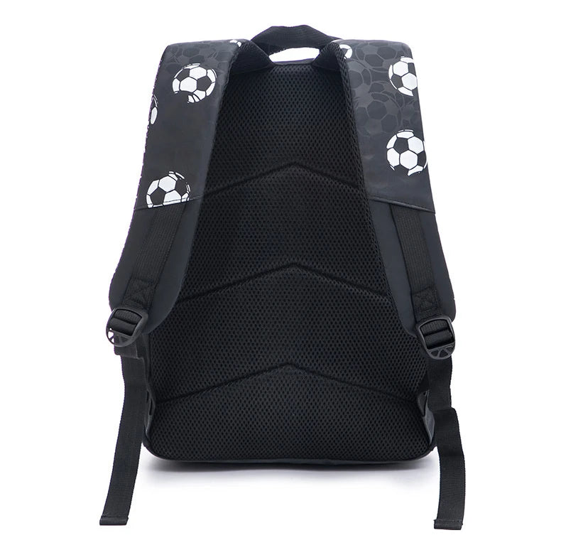 New 3D Cute Orthopedic School Bag For Boys Cartoon Football Backpack Kids Children High Capacity Waterproof  1-3 Grade Schoolbag
