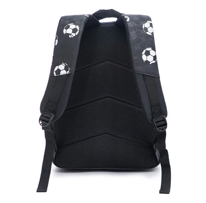 New 3D Cute Orthopedic School Bag For Boys Cartoon Football Backpack Kids Children High Capacity Waterproof  1-3 Grade Schoolbag