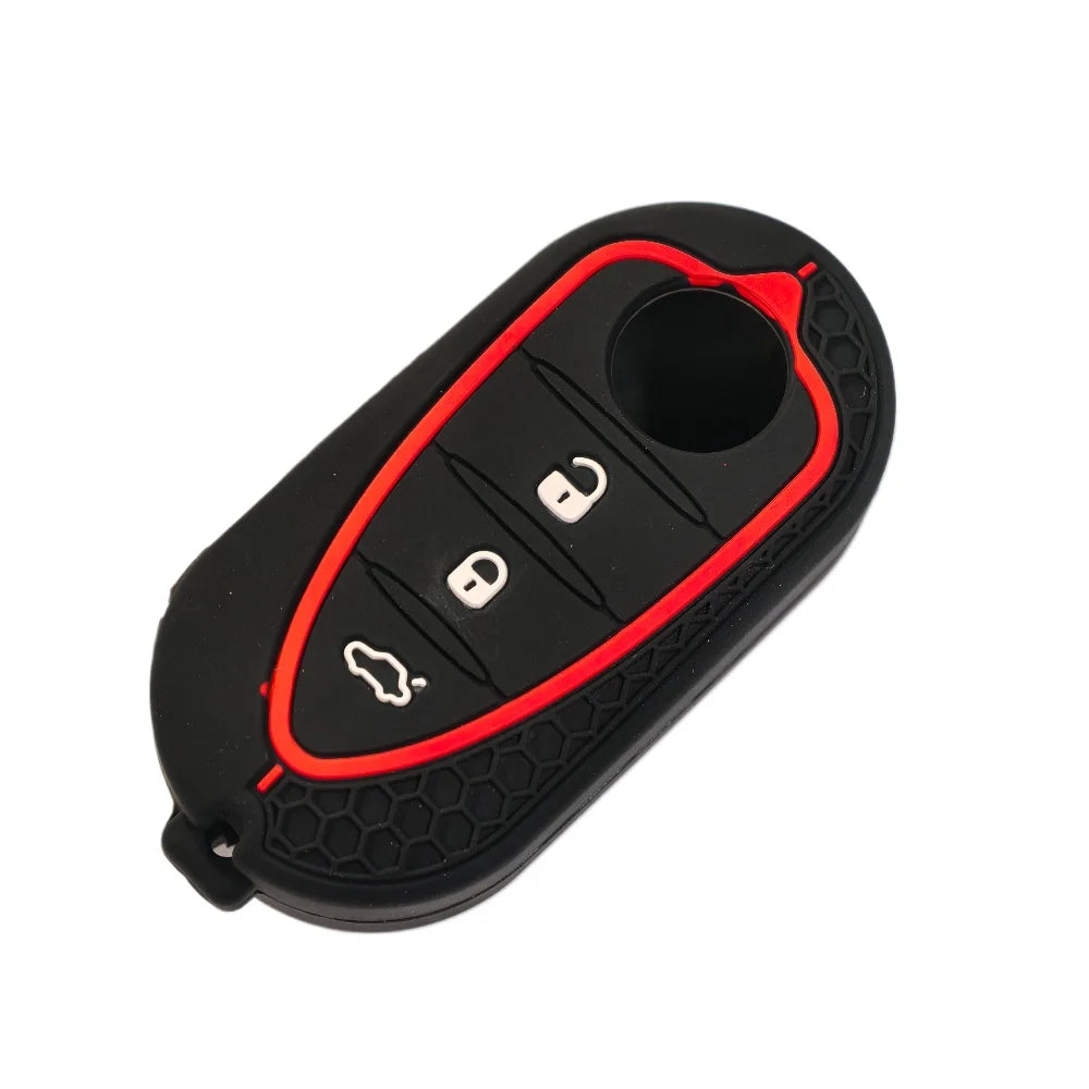 Silicone Key Cover Holder For Alfa Romeo Giulietta Myth Junior 4C Romeo Mito Myth 159 GTO GTA Car Remote Control Car Accessories